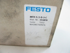 FESTO Magnetventil 5/2 monostabil  elektr Magnet Ventil MFH-5/2-D-3-C 151870