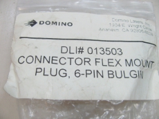 DOMINO Connector Flex Mount Stecker Steckdose 6 polig