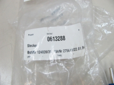 AMPHENOL 4P Ø22mm 4 Pin blau gelb Stecker Steckverbinder 0613288