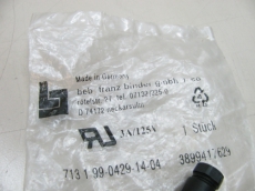 BINDER 4 pol 20mm 713 serie Steckverbinder stecker gerade  713199-0429-14-04