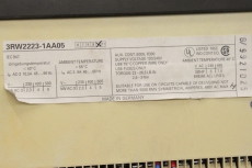 SIEMENS SIKOSTART 33RW22 3RW2223-1AA05 E.Stand 10  Sanftstarter Soft Start 