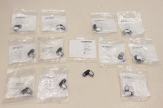 12x FESTO QSRL-M5-4 M5 4mm L-Steckverbinder 153529