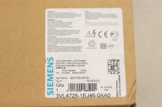 SIEMENS 3VL4725-1EJ46-0AA0 250A 412VAC 4P Leistungsschalter 