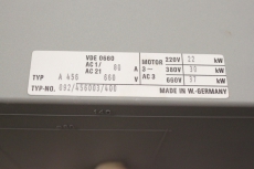 MERZ 092/456003/400 0-1 80A 22kW 37kW Motorschalter Drehschalter 