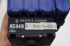 KRAUS & NAIMER KG64B K500 63A Schalter Hauptschalter KG64BK500/B-K003VE OVP