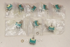 9x FEME M4 C 2T Wippe-0-Wippe  3A 250V Kippschalter Wippschalter M4-C-2T