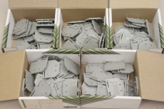 125x WAGO 281 301 3mm Abschlussklemme Zwischenplatte 281-301 