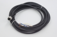 XZ-Vorverdrahtete Buchsen, gerade M12, 4-polig, PUR 5m Kabel  XZC-P1141L5