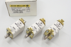 3x JEAN MüLLER N5014900 160A 500V 120kA NH Sicherungseinsatz 