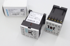 2x SIEMENS 3RH1140 1BB40 S00 4P 24V 10A 220V Hilfsschütz 3RH1140-1BB40 