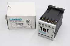 SIEMENS 3RH1131 1AB00 10A 24Vac 3NO 1NC 4P S00 Hilfsschütz 3RH1131-1AB00 