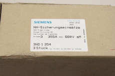 3x SIEMENS 3ND1 354 355A 660V NH3 NH Sicherungseinsatz 3ND1354 