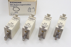 4x SIEMENS 3NA3 804 4A 500V NH00 NH Sicherungseinsatz 3NA3804 