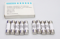 10x SIEMENS 3NW6120-1 3NW6 120 1 25A 500V Zylindrische Sicherungsensätze  