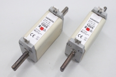 2x SIEMENS 3NA6 130 100A 500V NH1 NH Sicherungseinsatz 3NA6130 