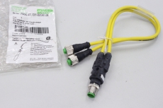 MURR ELEKTRONIK 7000-40701-0230030 M12 yellow Sensor Kabel Y-Verteiler OVP
