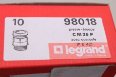 10x LEGRAND PG42 TAP 16mm PG 42 Verschraubung Kabelverschraubung 98018 OVP