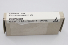 SIEMENS Simodrive 611A 611 A  Einstellbaugruppe VSA 6SN1114-0AA01-0AA0 OVP