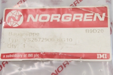 NORGREN VS2672900-KG10 Druckregler Sandwich Plates VS2672900KG10 OVP