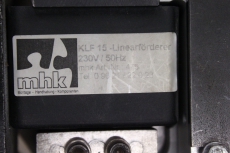 MHK KLF 15 & WS6B/46 Linearförderer Schwingförderer Vibrationsförderer KLF15