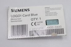 SIEMENS Logo! Card Blue  Speichermodul Memory card 6ED1056-1AA00-0AAA0 OVP
