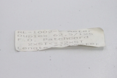 CHROMATIC TECHNOLOGIES Dublex Fibre Cable 2m RL1002 Glasfaser Kabel RL-1002