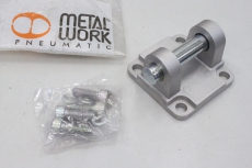 METAL WORK W0950632003 Typ B 63mm Zylinder Schwenkflansch Gabelbefestigung OVP