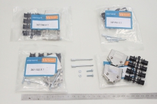 4x FARNELL 15 Way Top Entry  Metalised Plastic Stecker 357-765 OVP