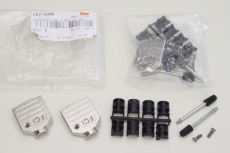 2x FARNELL  M3 Metal 9 Kontakt Pin Stecker 207-9340 OVP