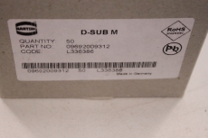 14x HARTING D-SUB M Stecker löteinsatz  09692009312 OVP