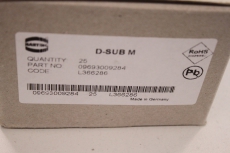 14x HARTING 09693009284 D-SUB M Stecker löteinsatz  09693009284 OVP