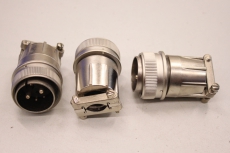 3x AMPHENOL 1710802 22-12 2pol Stecker 1710802 OVP