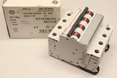 GE VYNCKIER EP103NC63 3P+N 400V C63 Leistungsschalter 667319 OVP