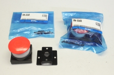 2x SMC VM-30AR Drucktaster Push Button Pilztaster VM30AR OVP