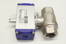 LANDEFELD KH34P G3/4 pneumatische Messing Kugelhahn doppeltwirkend KH34P