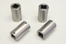 4x 50mm 15x15mm 28mm Buchse Zylinderhülse Motorflansch Motor Antrieb Querbuchse 