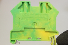 100x CONTACLIP Reihenklemme Schutzleiter 2,5mm 17103.2 OVP