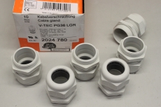 6x OBO BETTERMANN Kabelverschraubung Kunststoff  13mm 2024780 OVP4012195447207