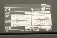 FUSI ELECTRIC 2,5A 0,75kW FVR0.75E9S-4EN Frequenzumrichter FVR0 75E9S-4EN