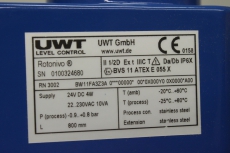 UWT Rotonivo RN 3002 BW11FA3Z3A EX 24V 800mm Füllstandsensor Level Sensor 