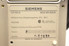  SIEMENS  OP 393-III 6ES5393-0UA15 Operator Panel OP393 III
