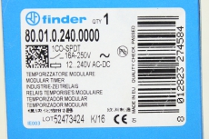FINDER 80.01.0.240.0000 12...240V Zeitrelais 8012823274584 OVP