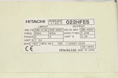 HITACHI J100 022HFE5 2,2kW IGBT Frequenzumrichter Inverter J100022HFE5