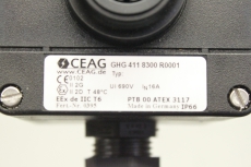 CEAG GHG4118300R0001 P413 3 Fach GHG 411 Drucktaster Befehlsgerät OVP