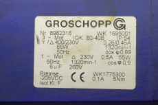 GROSCHOPP IGK 80-40B 8982316 WK1695001 55W Getriebemotor IGK80-40B