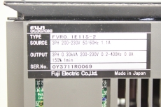 FUJI ELECTRIC FVR-E11 FVRO.1E11S-2 FVRE11 0,3kVA Frequenzumrichter FVRO   