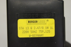 BERGER LAHR X19/000128 220V  STA 13 Q 2.47/8 1N 1L Stellantrieb X19/000128
