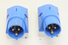 2x CEE Gerätestecker 3polig 16-6h/200-250 2P+ 245