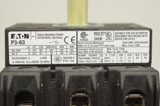 3x EATON P3-63 Schalter Hauptschalter  Drehschalter 