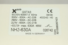 MOELLER GSTA3 NH-3-630A Sicherungs Lasttrennschalter 026742 OVP